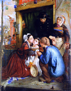  Philip Hermogenes Calderon French Peasants Finding their Stolen Child - Canvas Art Print
