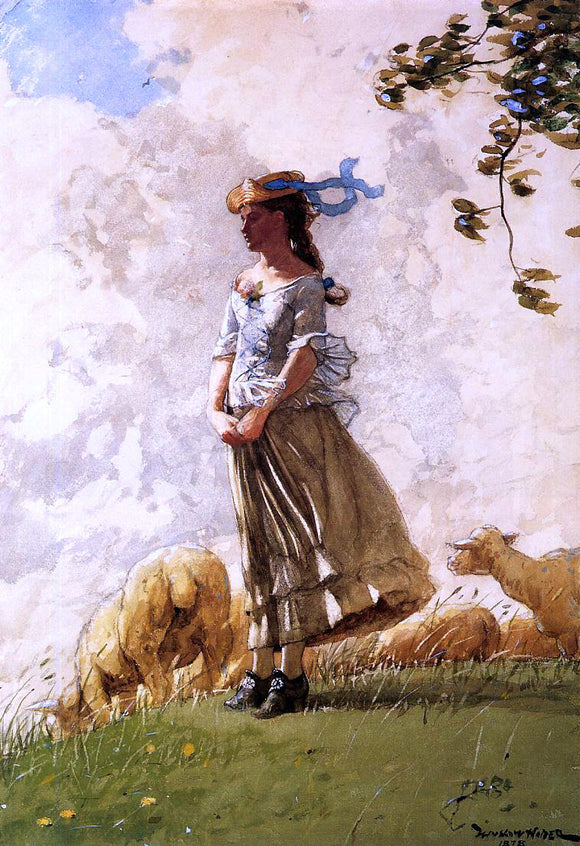  Winslow Homer Fresh Air - Canvas Art Print
