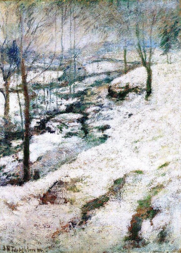  John Twachtman Frozen Brook - Canvas Art Print