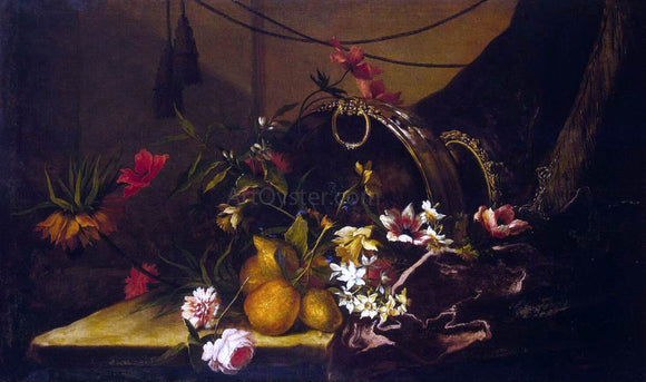  Jean-Baptiste Monnoyer Fruit and Flowers - Canvas Art Print