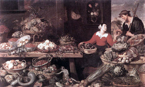  Frans Snyders Fruit and Vegetable Stall - Canvas Art Print