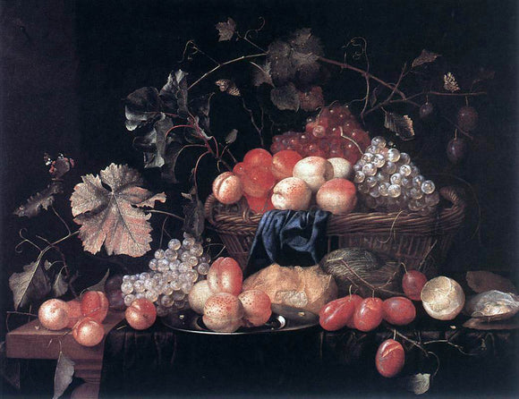  Theodoor Aenvanck Fruit - Canvas Art Print