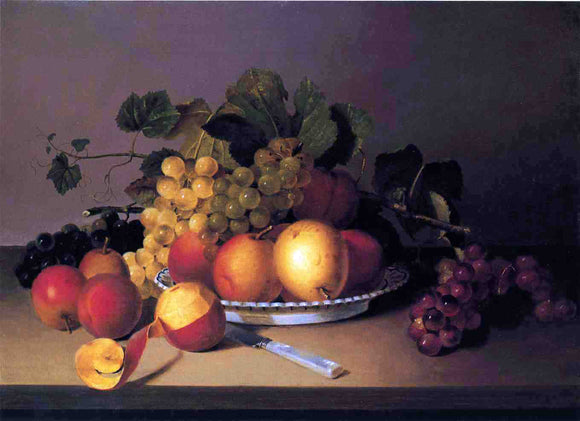  James Peale Fruit in a Basket - Canvas Art Print