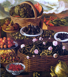  Vincenzo Campi Fruit Seller (detail) - Canvas Art Print