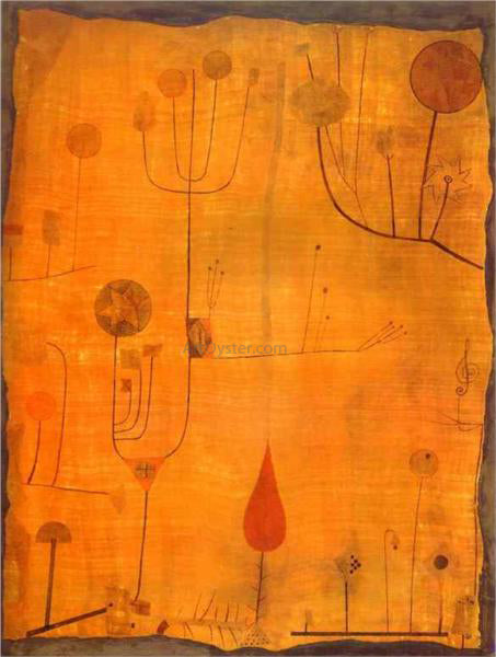  Paul Klee Fruits on Red - Canvas Art Print