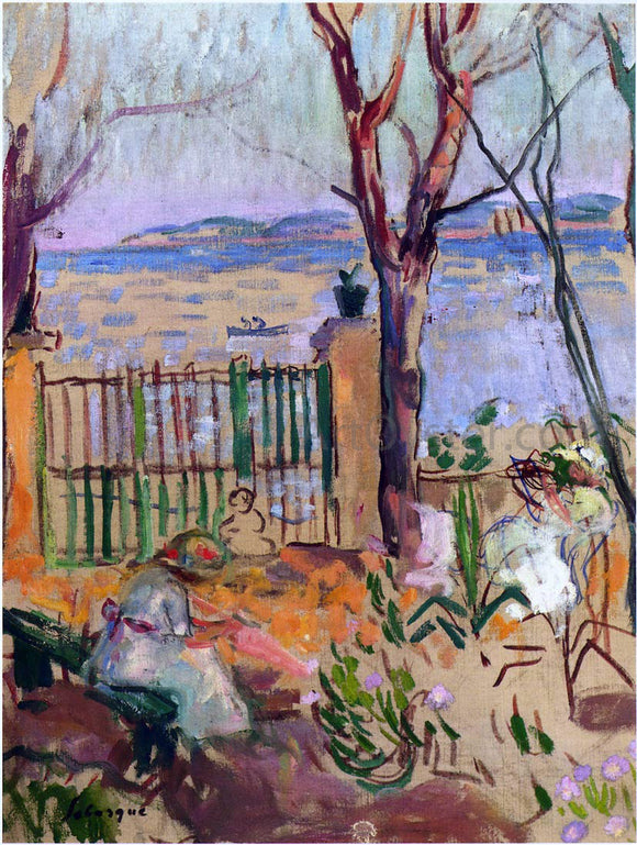  Henri Lebasque Garden by the Sea in St Tropez - Canvas Art Print