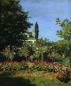  Claude Oscar Monet A Garden in Flower - Canvas Art Print
