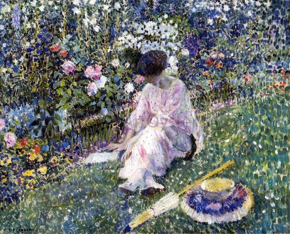  Frederick Carl Frieseke Garden in June - Canvas Art Print