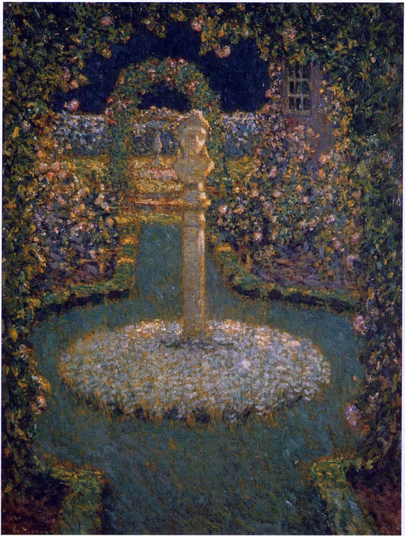  Henri Le Sidaner Garden in the Full Moon - Canvas Art Print