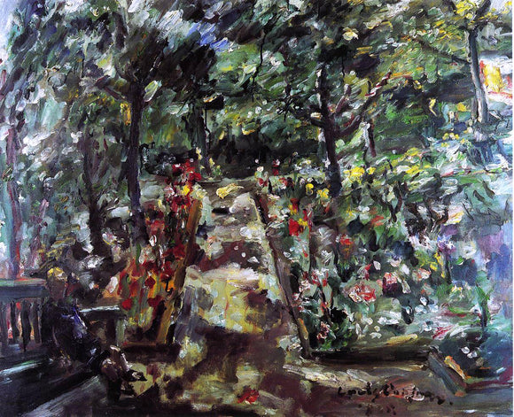  Lovis Corinth Garden in the West End of Berlin - Canvas Art Print