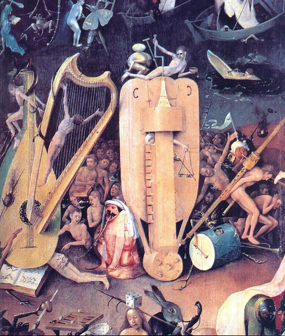  Hieronymus Bosch Garden of Earthly Delights, detail of right wing - Canvas Art Print