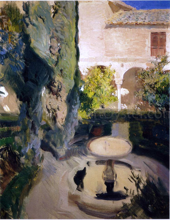  Joaquin Sorolla Y Bastida Garden of Lindaraja - Canvas Art Print