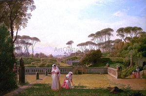  Franz Ludwig Catel Garden of the Villa Doria Pamphili in Rome - Canvas Art Print