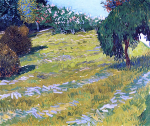  Vincent Van Gogh Garden with Weeping Willow - Canvas Art Print