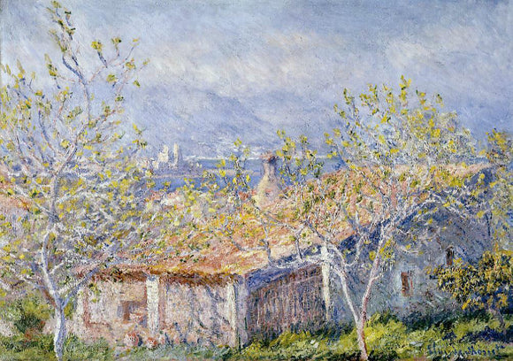  Claude Oscar Monet Gardener's House at Antibes - Canvas Art Print