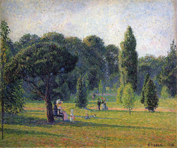  Camille Pissarro Gardens At Kew, Sunset - Canvas Art Print