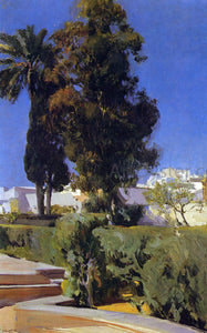  Joaquin Sorolla Y Bastida Gardens of the Alcazar - Canvas Art Print