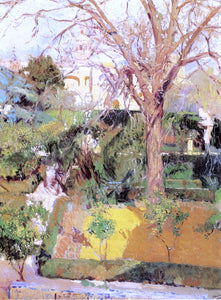  Joaquin Sorolla Y Bastida Gardens of the Alcazar of Seville in Wintertime - Canvas Art Print