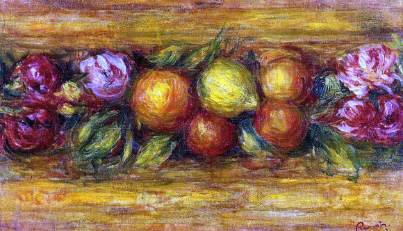  Pierre Auguste Renoir Garland of Fruit and Flowers - Canvas Art Print