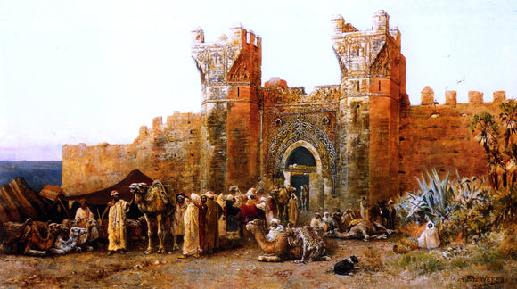  Edwin Lord Weeks Gate of Shehal, Morocco - Canvas Art Print