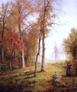  William Trost Richards Gathering Leaves - Canvas Art Print