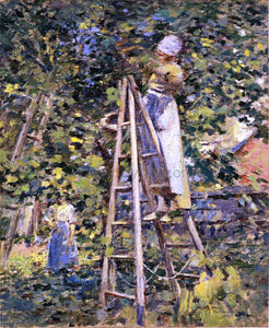  Theodore Robinson Gathering Plums - Canvas Art Print