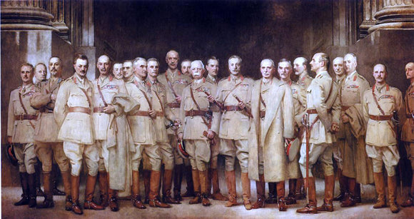  John Singer Sargent General Officers of World War I - Canvas Art Print