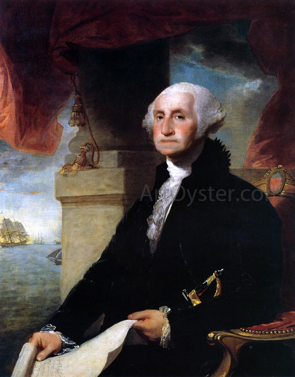  Gilbert Stuart George Washington(The Constable-Hamilton Portrait) - Canvas Art Print