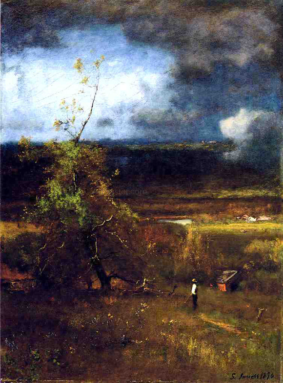  George Inness Gathering Clouds - Canvas Art Print