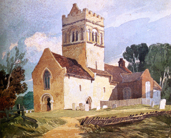  John Sell Cotman Gillingham Church, Norfolk - Canvas Art Print