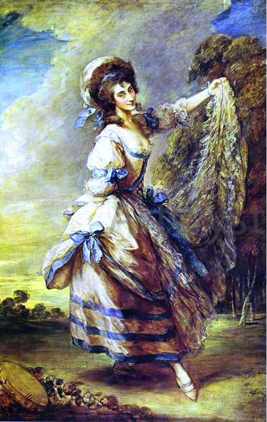  Thomas Gainsborough Giovanna Baccelli - Canvas Art Print