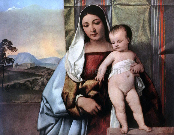  Titian Gipsy Madonna - Canvas Art Print