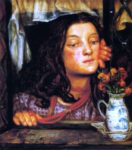  Dante Gabriel Rossetti Girl at Lattice - Canvas Art Print
