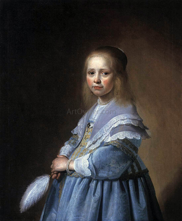  Johannes Cornelisz Verspronck Girl in a Blue Dress - Canvas Art Print