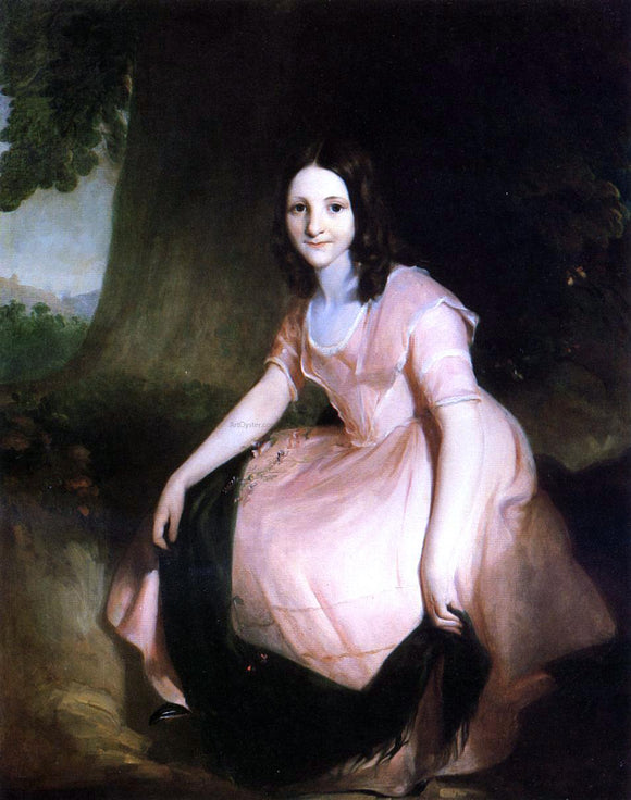  Thomas Sully Girl in Pink - Canvas Art Print