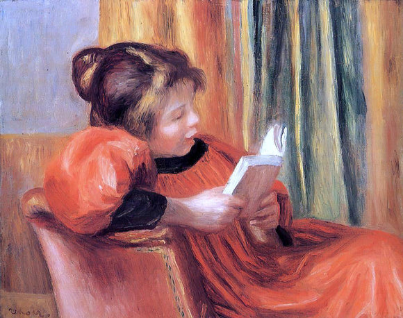  Pierre Auguste Renoir Girl Reading - Canvas Art Print