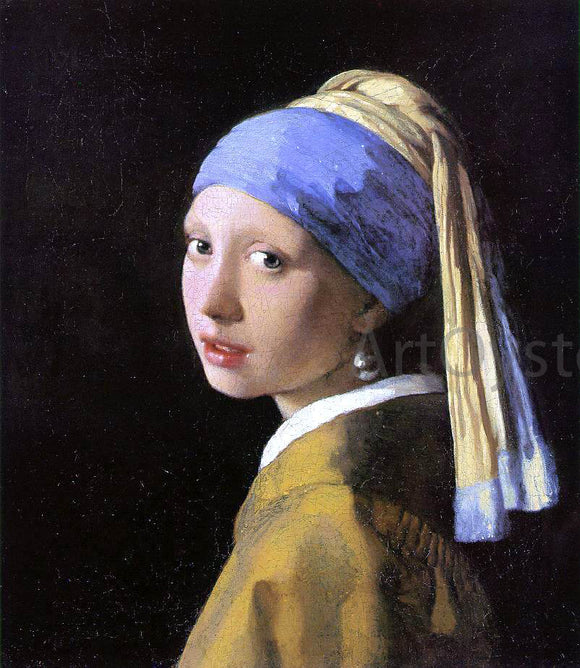  Johannes Vermeer A Girl with a Pearl Earring - Canvas Art Print