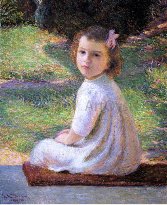  Lilla Cabot Perry Girl with a Pink Bow - Canvas Art Print
