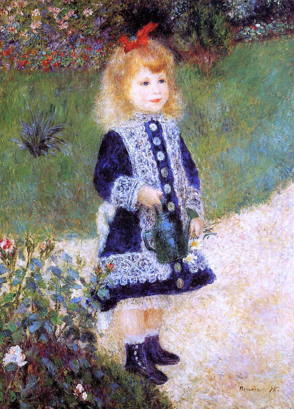  Pierre Auguste Renoir A Girl with a Watering Can - Canvas Art Print