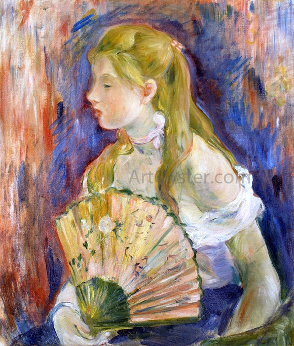  Berthe Morisot Girl with Fan - Canvas Art Print
