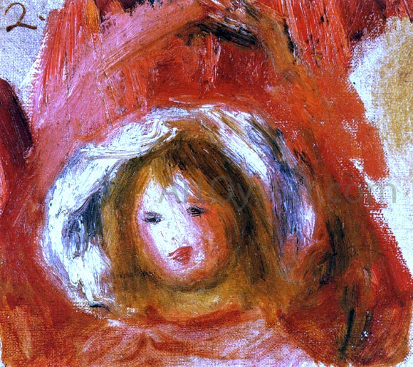  Pierre Auguste Renoir Girl with Hat - Canvas Art Print