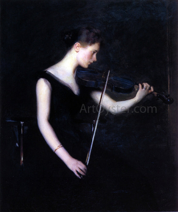  Edmund Tarbell A Girl with Violin (also known as The Violinist) - Canvas Art Print