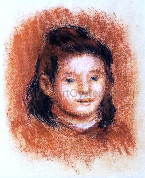  Pierre Auguste Renoir Girl's Head - Canvas Art Print