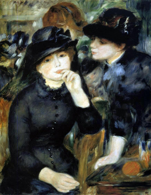  Pierre Auguste Renoir Girls in Black - Canvas Art Print