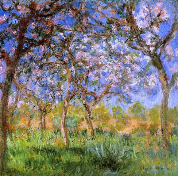  Claude Oscar Monet Giverny in Springtime - Canvas Art Print