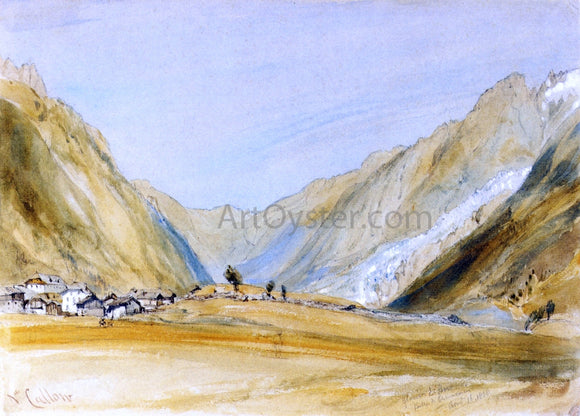  William Callow RWS Glacier du Bois, Chamonix - Canvas Art Print