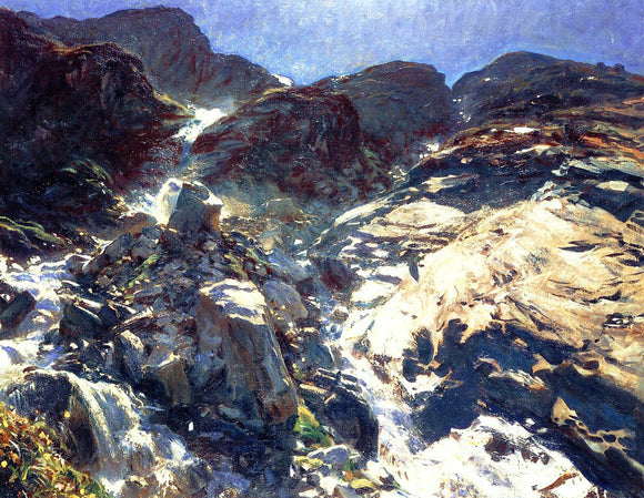  John Singer Sargent Glacier Streams - Canvas Art Print