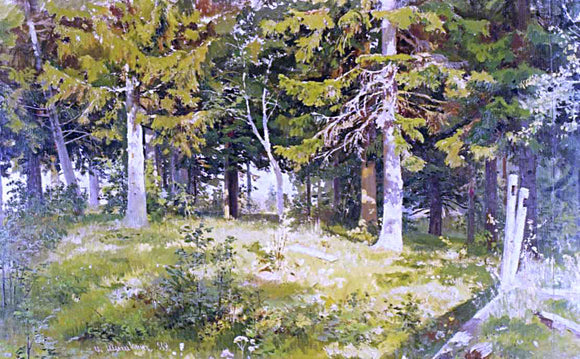  Ivan Ivanovich Shishkin Glade in a Forest - Canvas Art Print