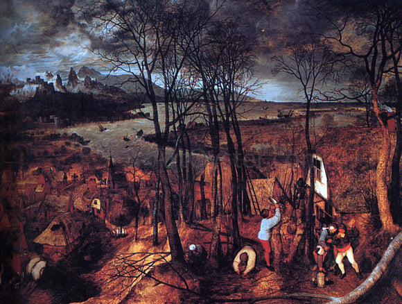  The Elder Pieter Bruegel Gloomy Day - Canvas Art Print