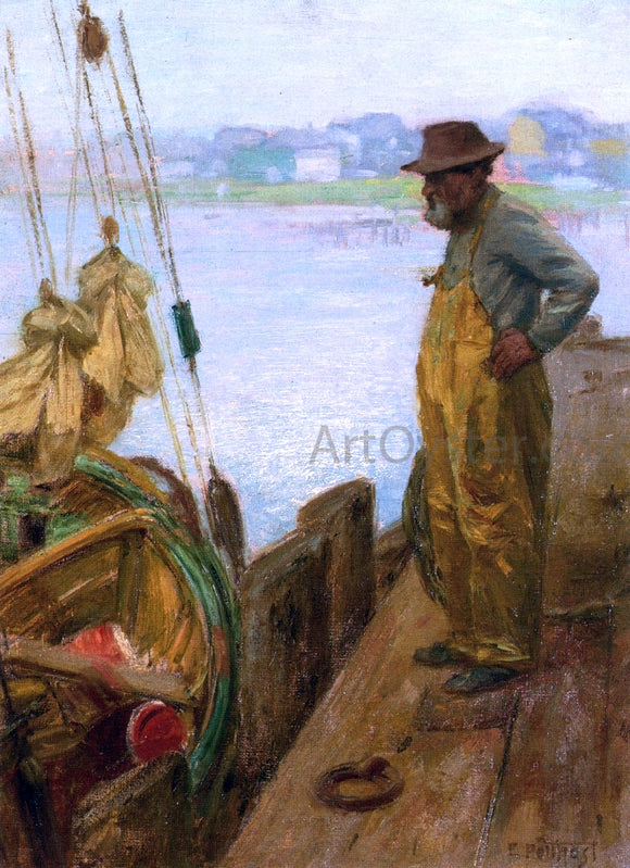  Edward Potthast Gloucester Fisherman - Canvas Art Print